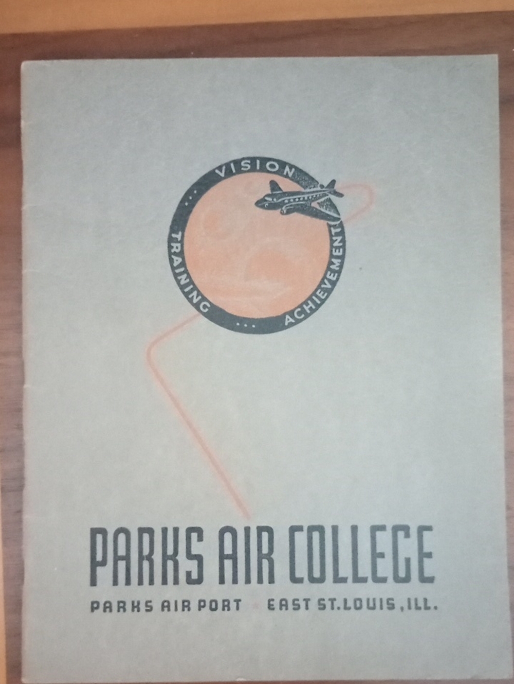 ✨Vintage Parks Air College Booklet •Aviation Ephemera•East St. Louis IL • Pilot